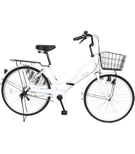 Amazon | ママチャリ 折りたたみ自転車 26インチ 7段変速 ミニベロ